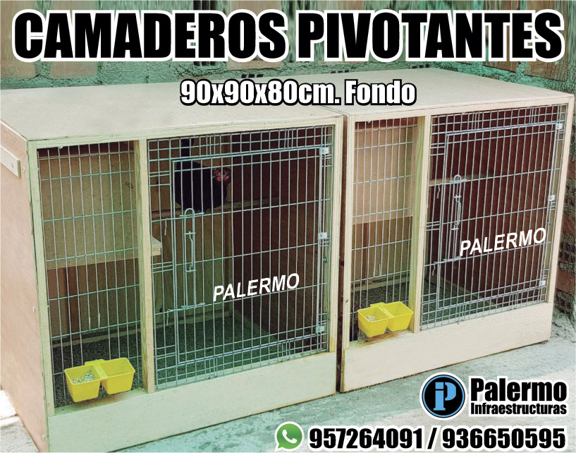 CAMADEROS PIVOTANTES 90x90x80cm FONDO